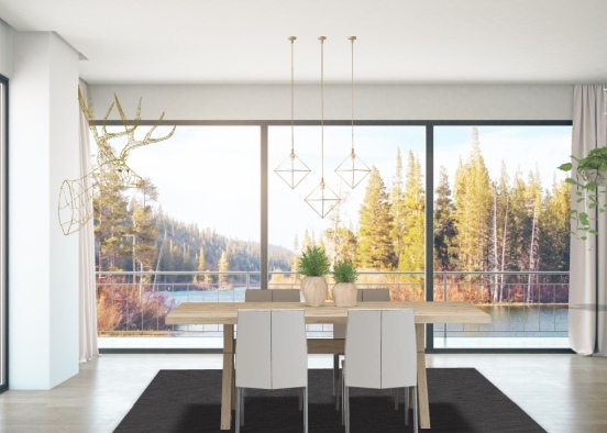 Dining room 🌲🏔 Design Rendering