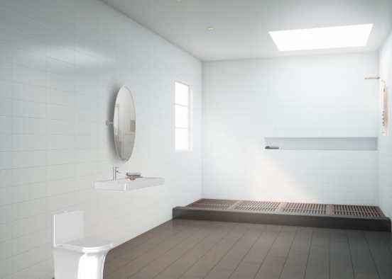 spacious bathroom  Design Rendering
