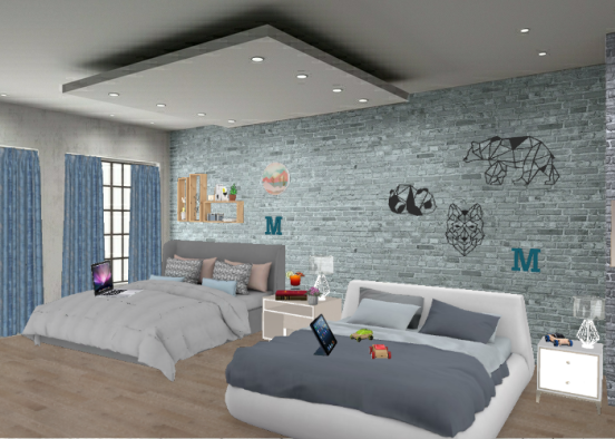 Room for brothers Design Rendering