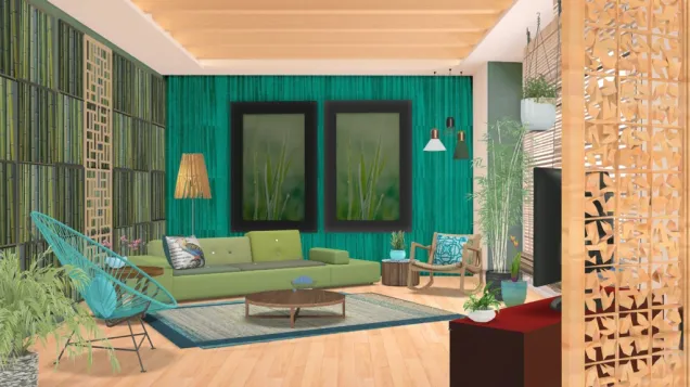 Bamboo Living Room 