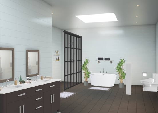 Luxurious Bathroom Retreat Design Rendering