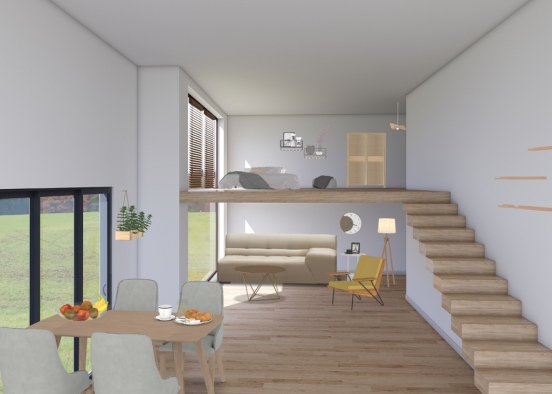 a duplex apartment  Design Rendering