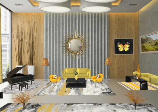 Golden room Design Rendering
