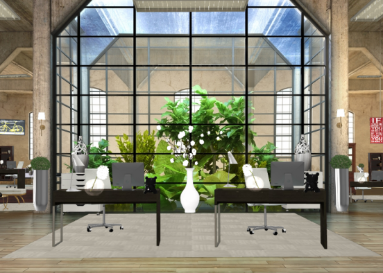 Hint of Glam at the office Design Rendering