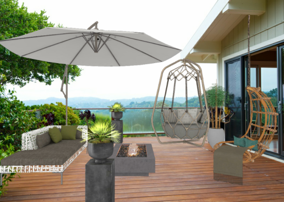 Zen terrace Design Rendering