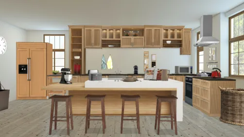 Wooden kitchen