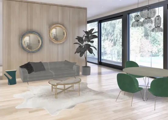Modern Living Room ~~ Design Rendering