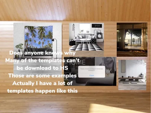Template download problem 
