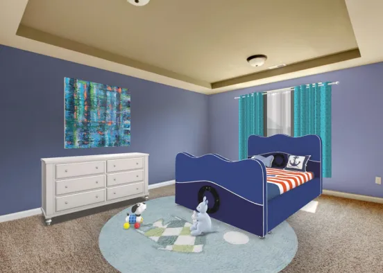 Boy’s bedroom Design Rendering