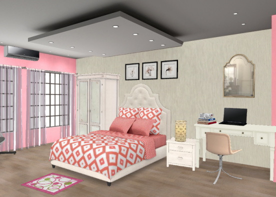 Zakira room Design Rendering