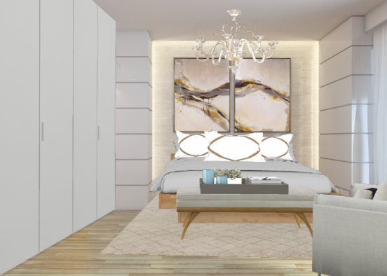 Luxury Bedroom  Design Rendering