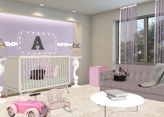 Girl nursery ❤😍 Design Rendering