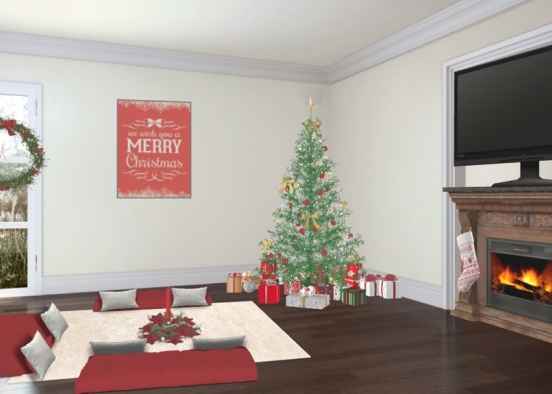 Christmas Present Room Design Rendering
