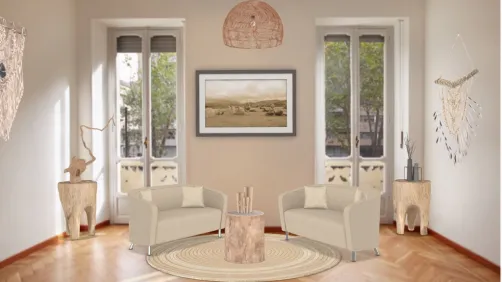 Beige living room 