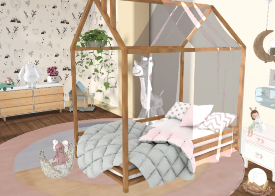 Little girl bedroom 🧸 Design Rendering