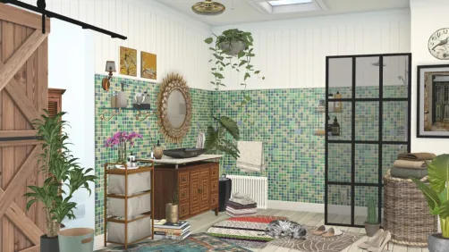 Boho bathroom🌿