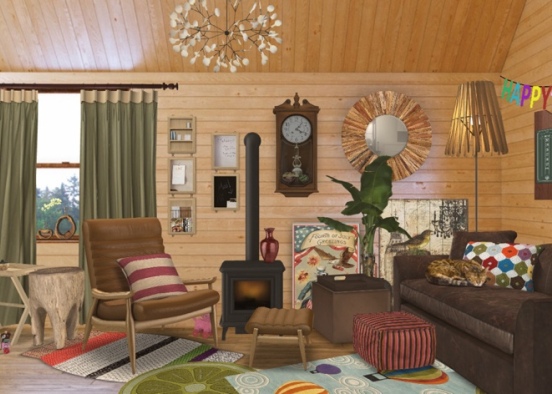 A Quirky Garden Cabin  Design Rendering