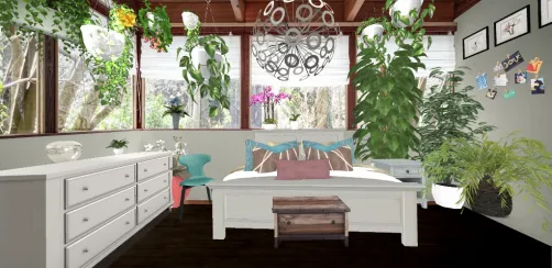 Plant house bedroom