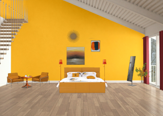 Orange Suite  Design Rendering
