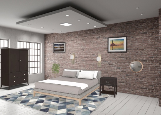 apartment bed Design Rendering