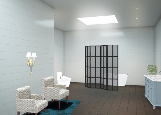luxury bathroom  Design Rendering