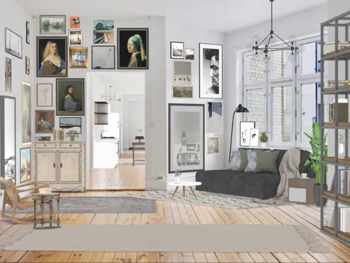 modern French style studio