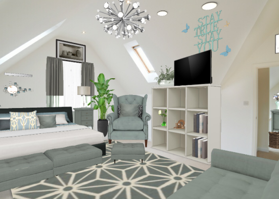 Bedroom where u can gobto relax. Design Rendering