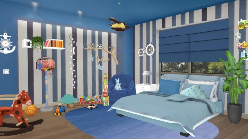 Blue kids room