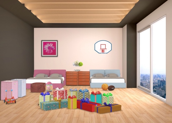 heather and Henry’s room  Design Rendering