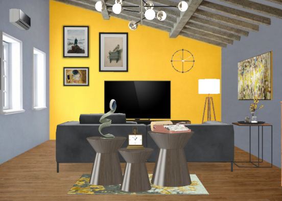 Art in the living room Design Rendering