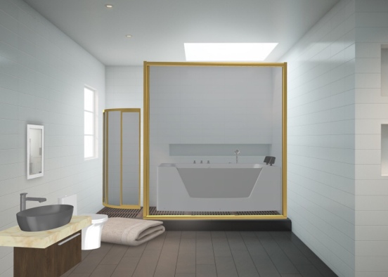 une salle de bain qui coûte chère  Design Rendering