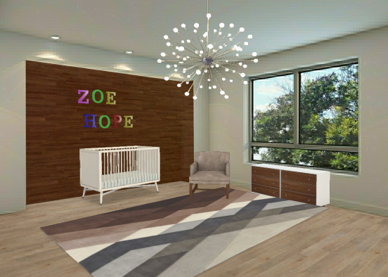 Zoe's Room  Design Rendering