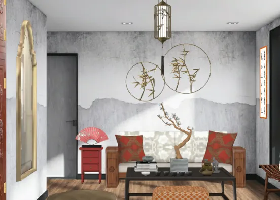 Chinese decor Design Rendering
