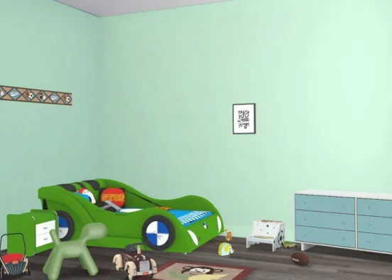 Toddler Boy Room Design Rendering