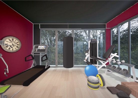 my perfect workout room:) Design Rendering