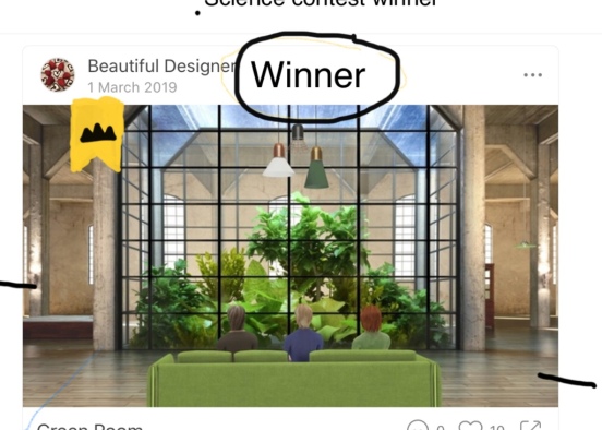 thanks to all who joined and congrats to beautiful designer   Design Rendering