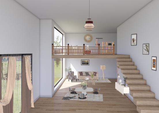 Bee 🐝 living room  Design Rendering