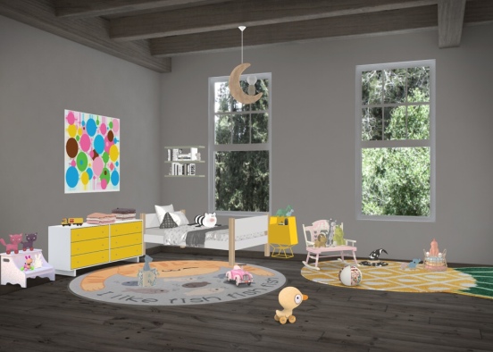 Kids room 🌈🎮🧩🎨 Design Rendering