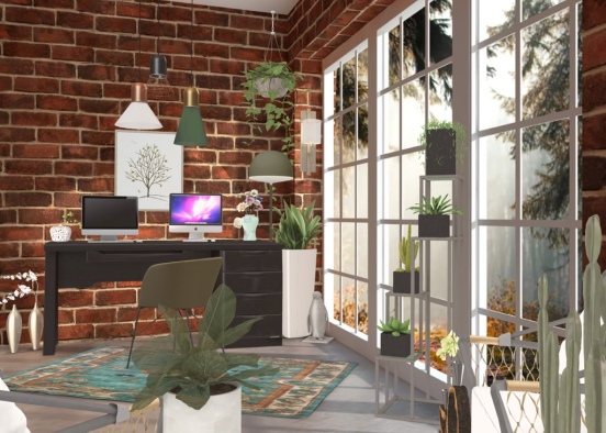 Florist’s Office and Store Design Rendering