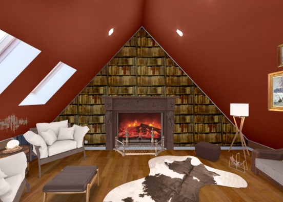 cozy reading nook  Design Rendering