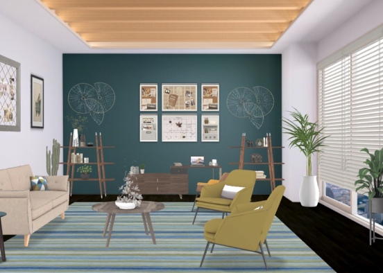 office space with sitting area Design Rendering