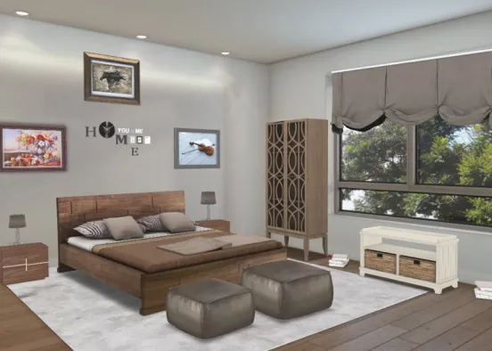 # Cozy Bedroom Визуализация дизайна