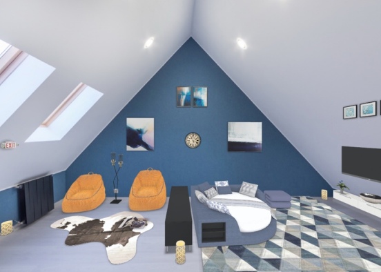Indoor chil-out 🔸🔷◽️ Design Rendering