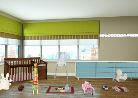 Habitacion de niños  Design Rendering