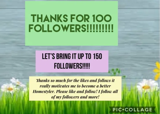 Thanks for 100 Followers!!!!!!!!!!!!!!!!!!!!!!!!!! Design Rendering