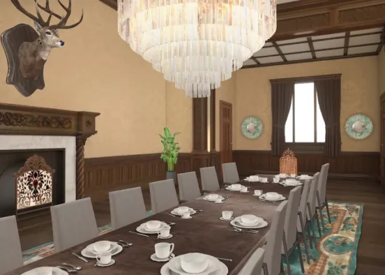 mafia house dinning room Design Rendering