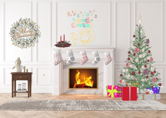 A Traditional Christmas  Design Rendering
