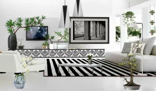 Sala de estar minimalista 🍀🌿