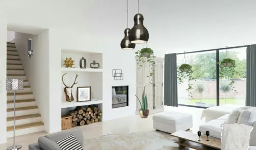 Sala de estar minimalista 🌿