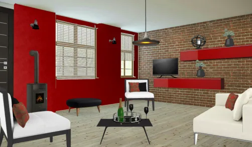 Sala de estar minimalista